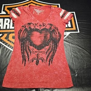 Rock and roll cowgirl t shirt